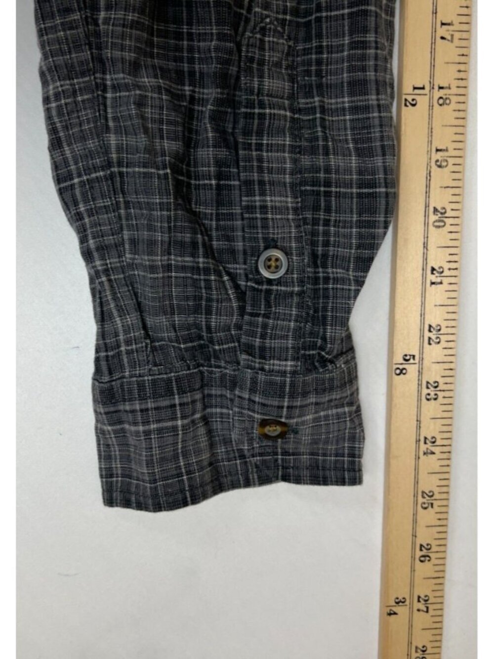 Carhartt Men XL Regular Gray Plaid Relaxed Fit Long Sleeve Cotton Work Shirt - Picture 8 of 9
